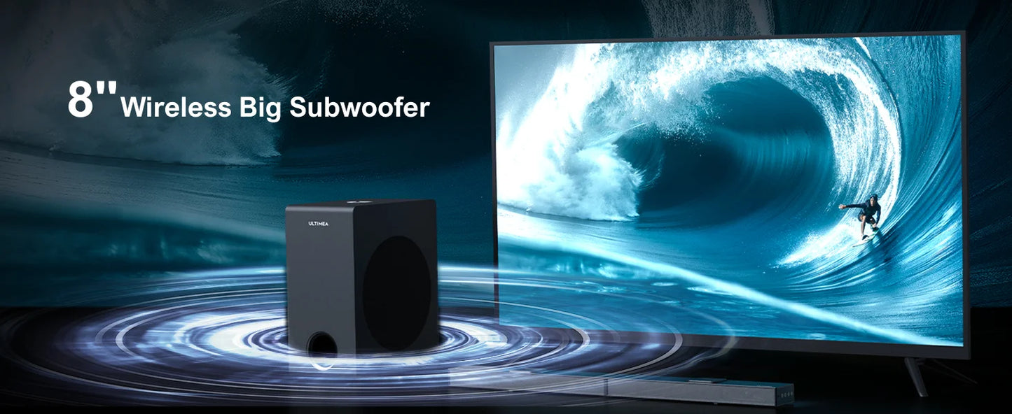 ULTIMEA 520W 5.1.2 Soundbar with Dolby Atmos for Smart TV 4K HDR Pass-through Home Theater - GEEKAUDIOZ