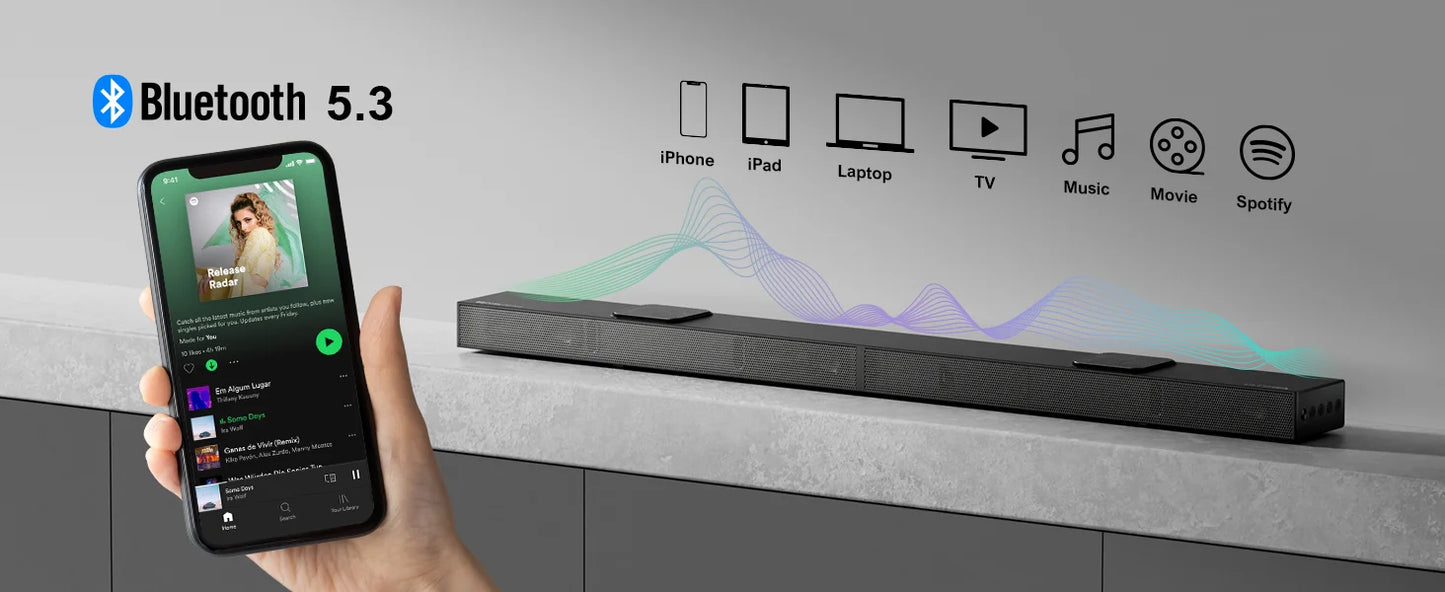 ULTIMEA 520W 5.1.2 Soundbar with Dolby Atmos for Smart TV 4K HDR Pass-through Home Theater - GEEKAUDIOZ