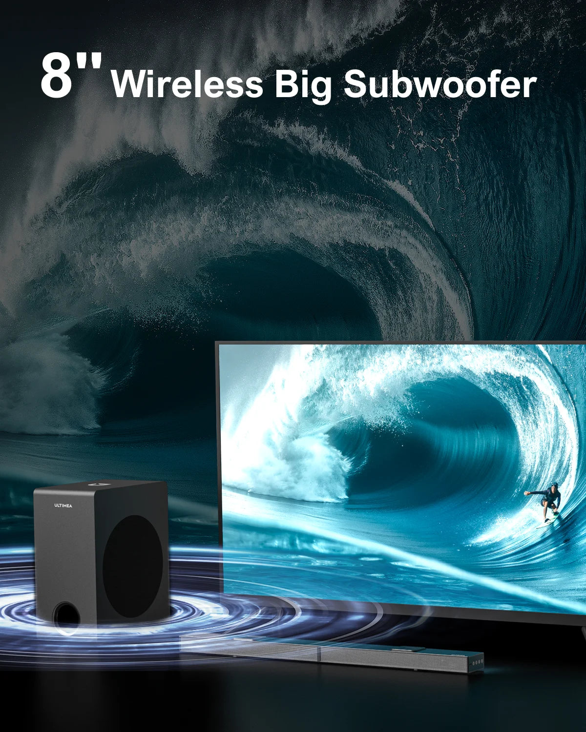 ULTIMEA 520W 5.1.2 Soundbar with Dolby Atmos for Smart TV 4K HDR Pass-through Home Theater - GEEKAUDIOZ