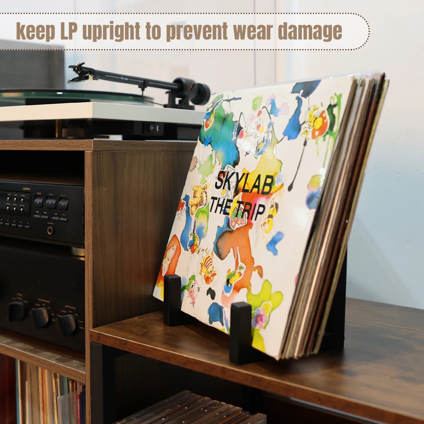 Desktop LP Records Metal Holder - GEEKAUDIOZ