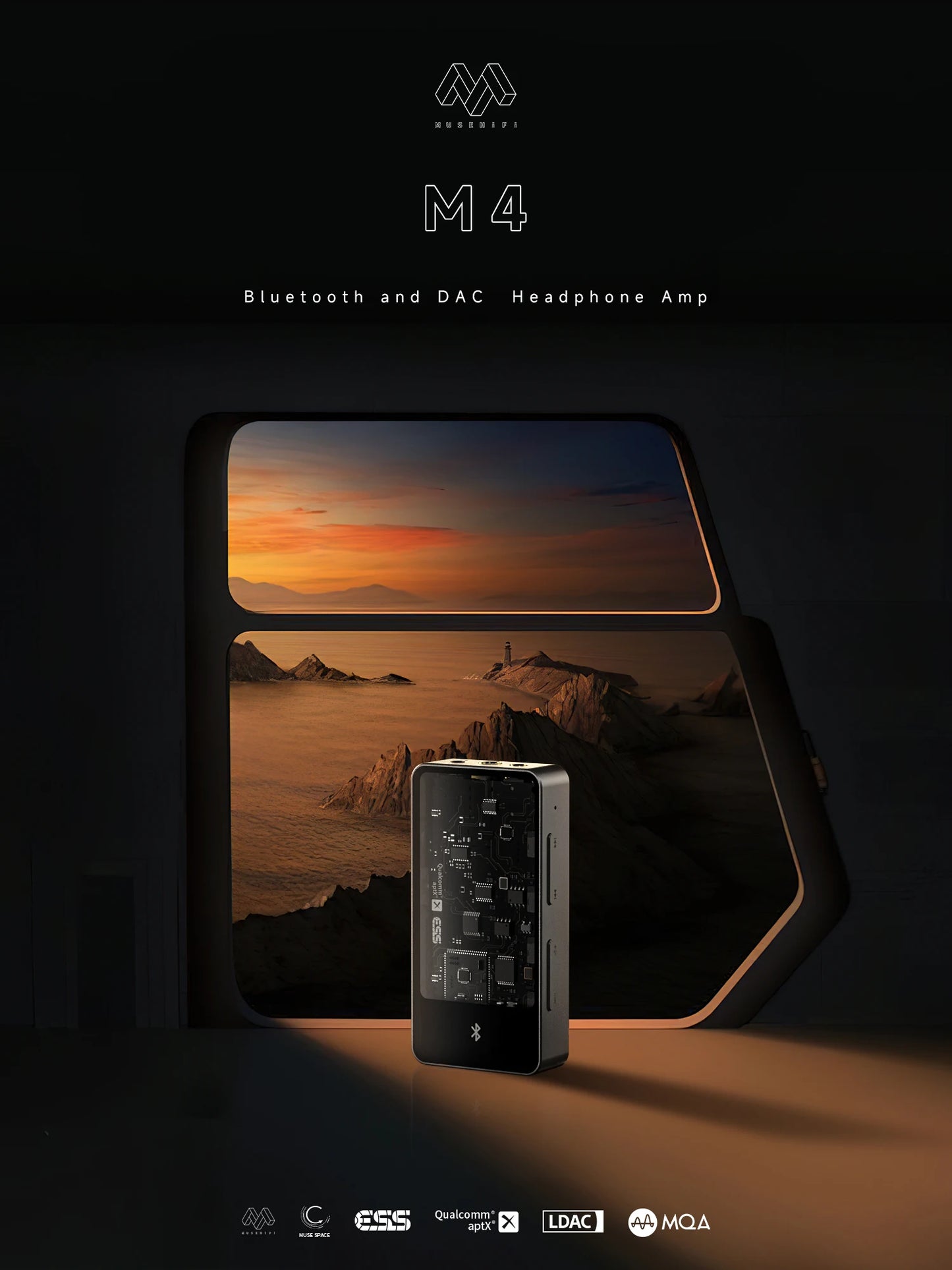 MUSEHiFi M4 Portable Headphone Amplifier