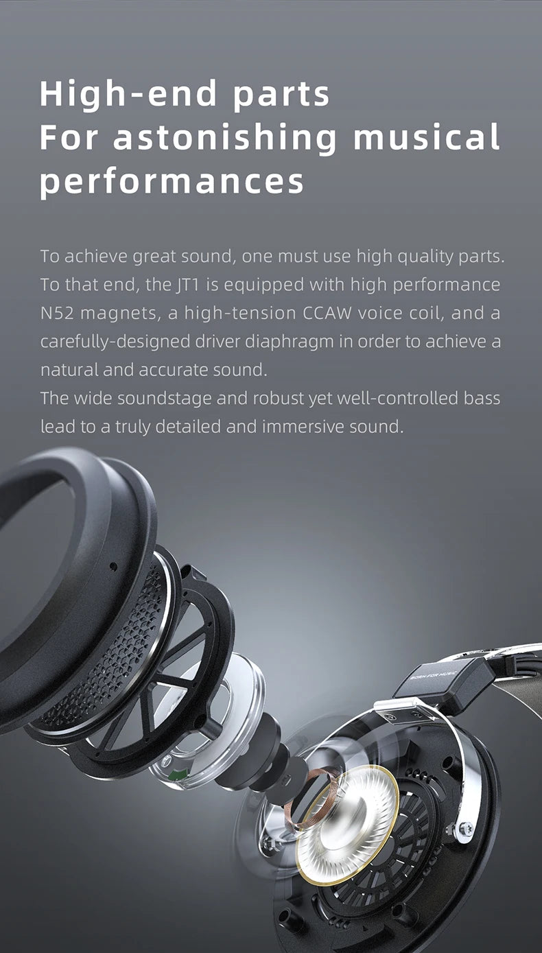 FiiO JT1 Studio Headphones