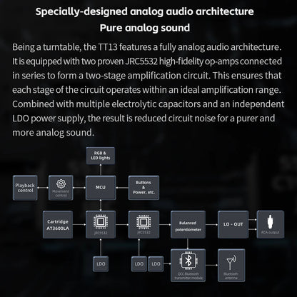 FiiO TT13 Fully Automatic Vinyl Stereo Player