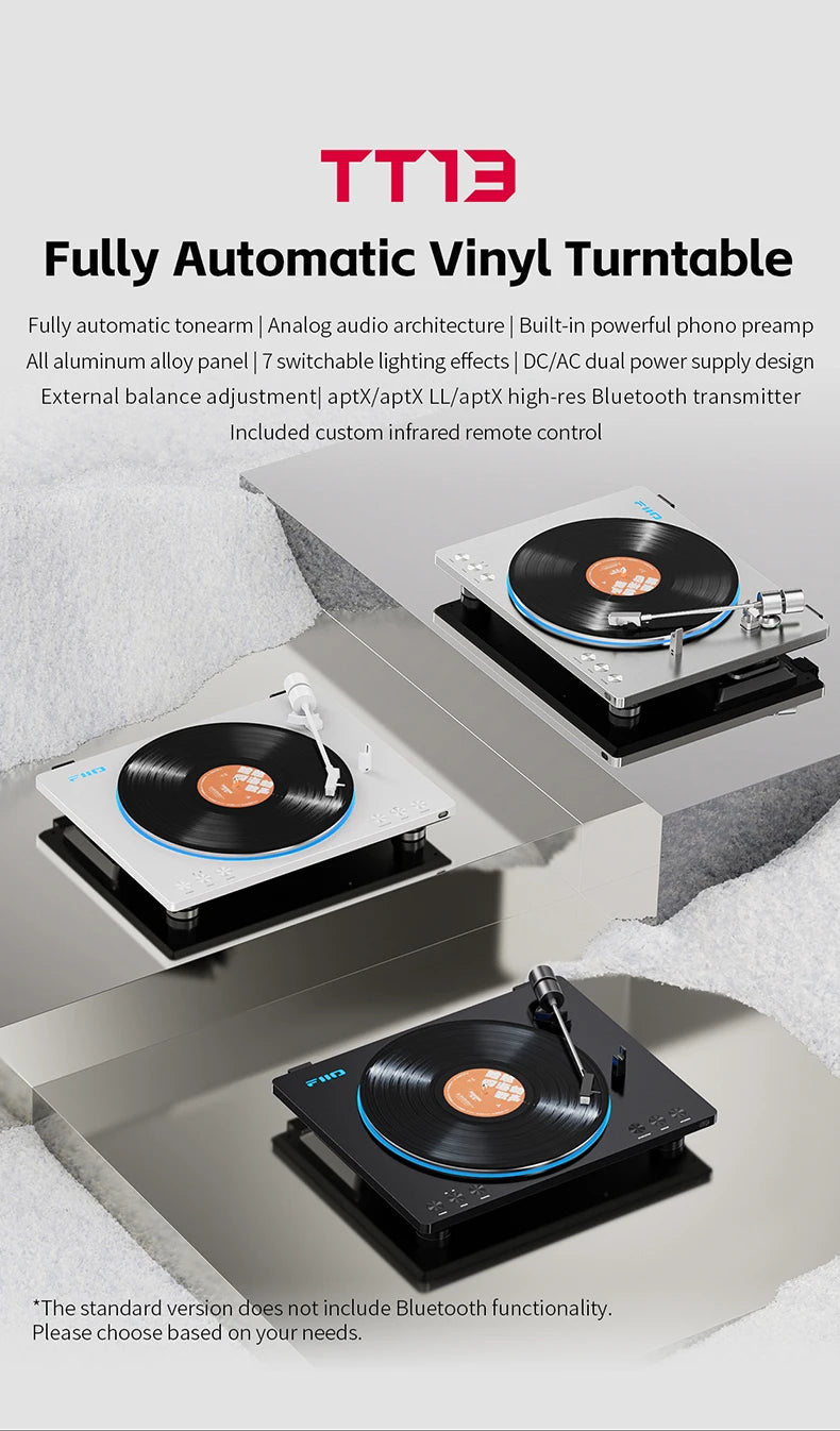 FiiO TT13 Fully Automatic Vinyl Stereo Player