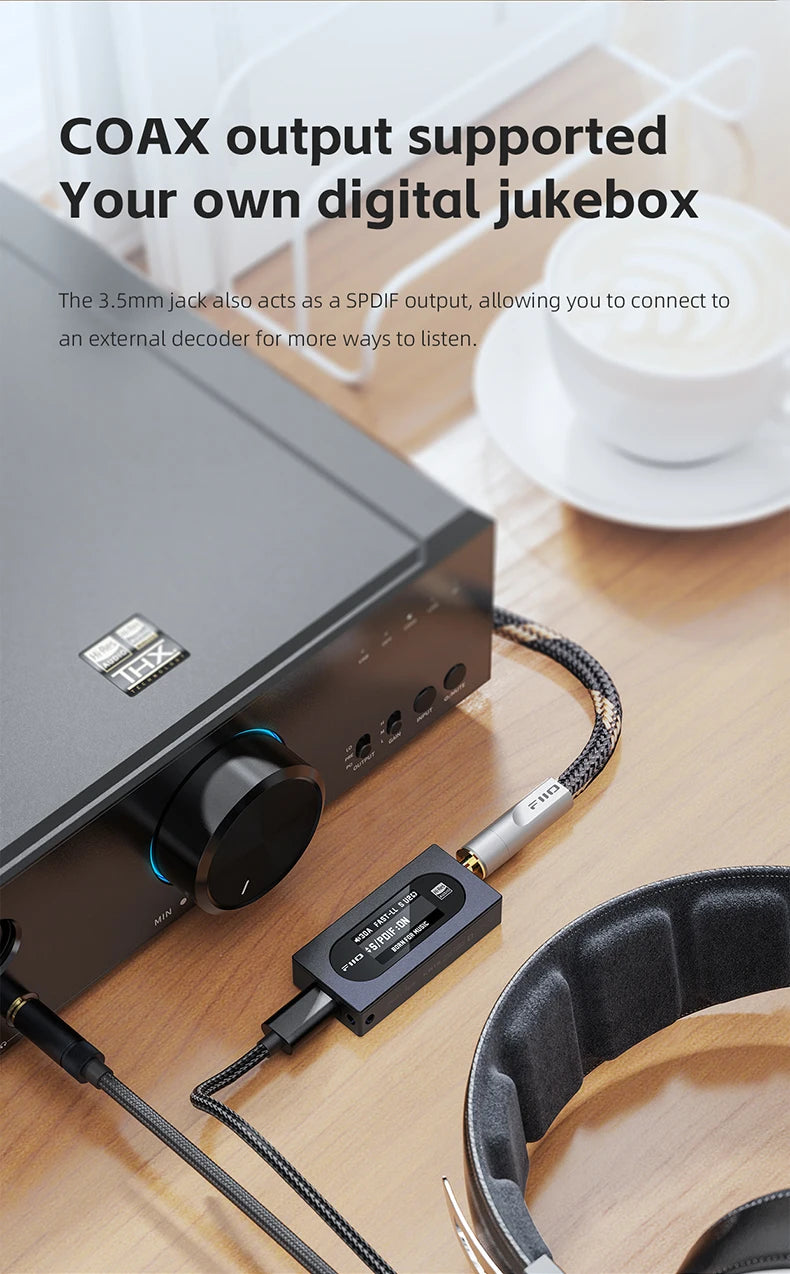 FiiO KA15 Portable USB DAC Headphone Amplifier