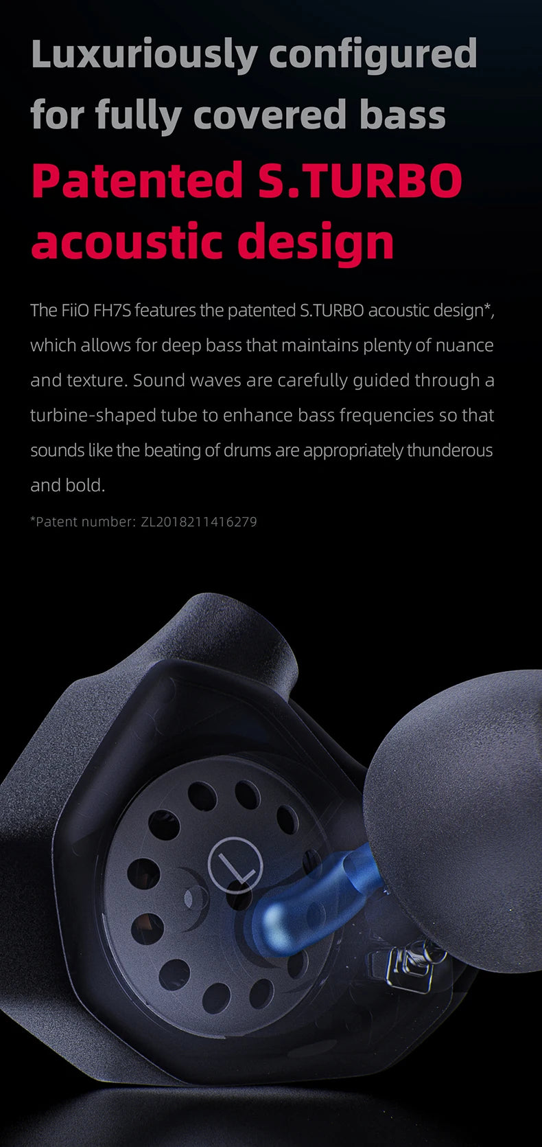 FiiO FH7S High-Performance Hybrid Technology IEM Earbuds