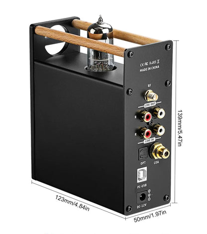 AIYIMA Audio T8 Tube Vacuum HiFi Bluetooth Headphone Amplifier