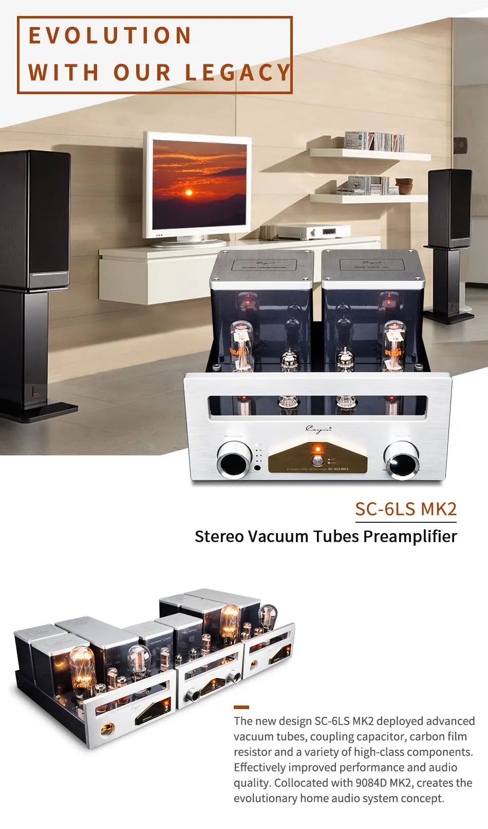 Cayin SC-6LSMK2 Hi-End Vacuum Tube Preamplifier