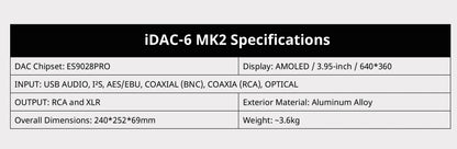 Cayin IDAC-6MK2 Hi-End Digital to Analogue Converter