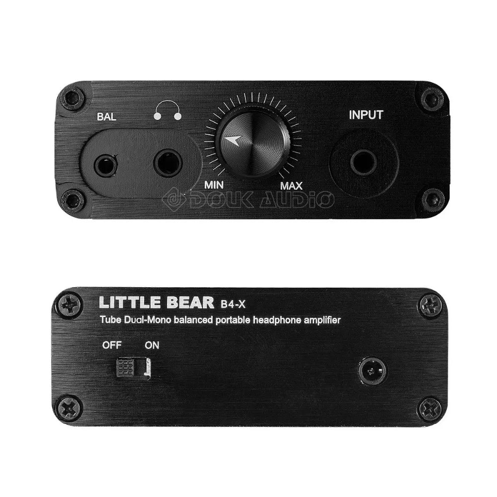 Little Bear B4-X Portable AUX Dual-Mono Vacuum Tube Headphone Amplifier Balanced BLK