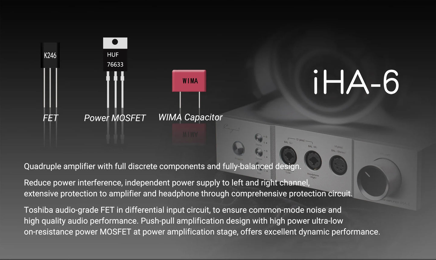 Cayin iHA-6 Hi-End Headphone Amplifier