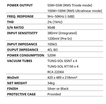 Cayin CS-150A Hi-End Vaccum Tube Integrated Amplifier