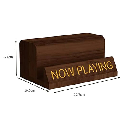 NOW Playing Vinyl Record Wooden Stand