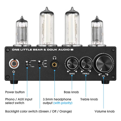 ONE LITTLE BEAR T9 HiFi Vacuum Tube Preamplifier / Headphone Amp