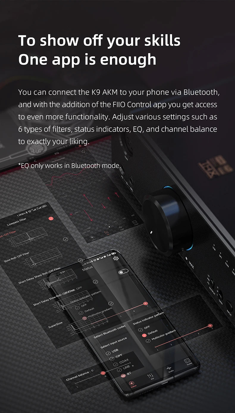 FiiO K9 AKM Desktop DAC and Headphone Amplifier