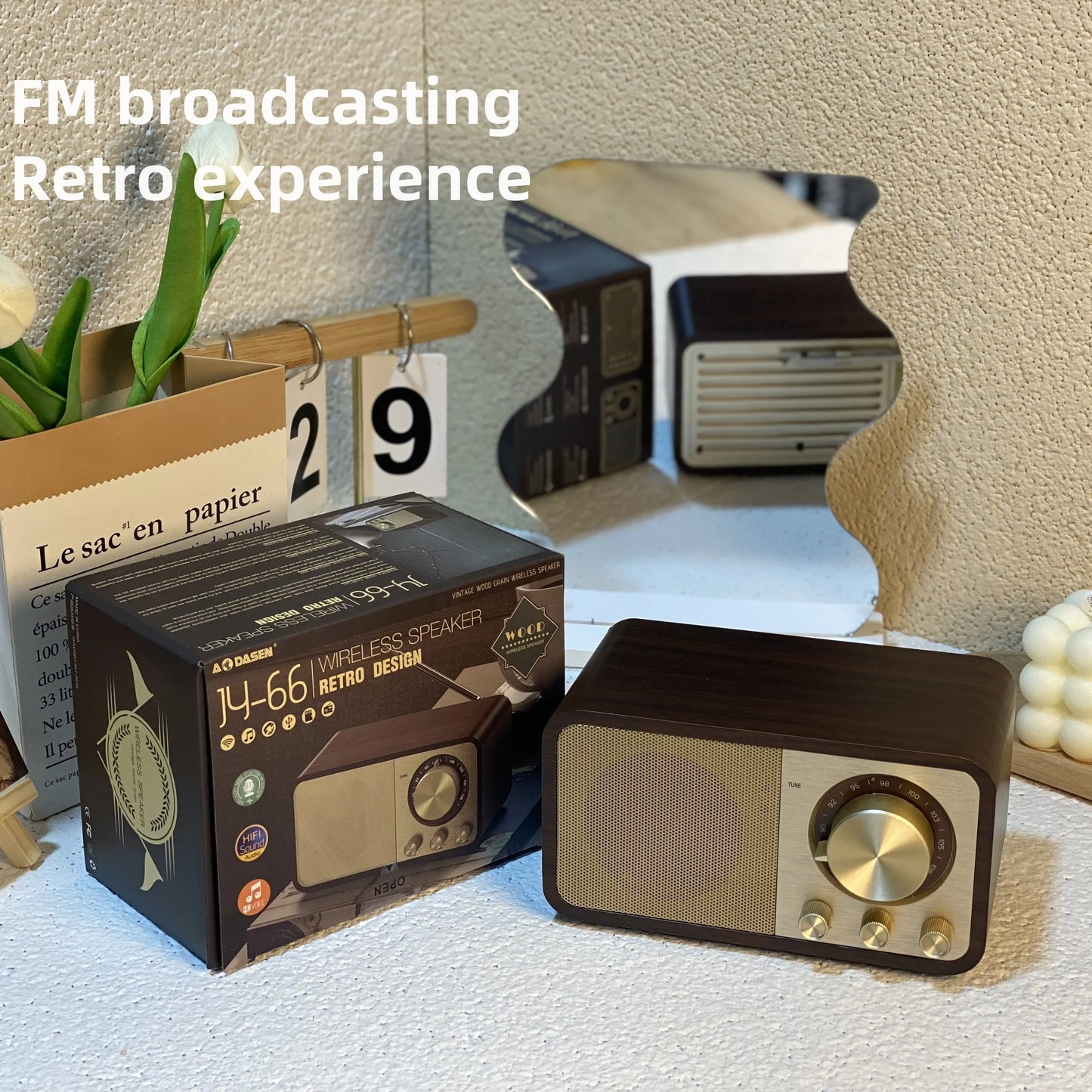 Retro Radio Speaker with Bluetooth