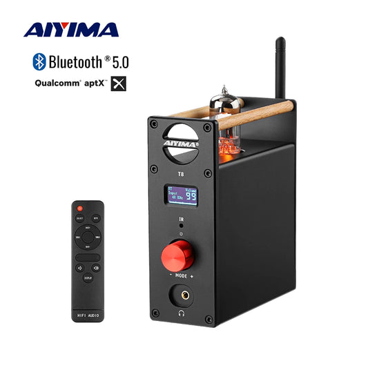 AIYIMA Audio T8 Tube Vacuum HiFi Bluetooth Headphone Amplifier