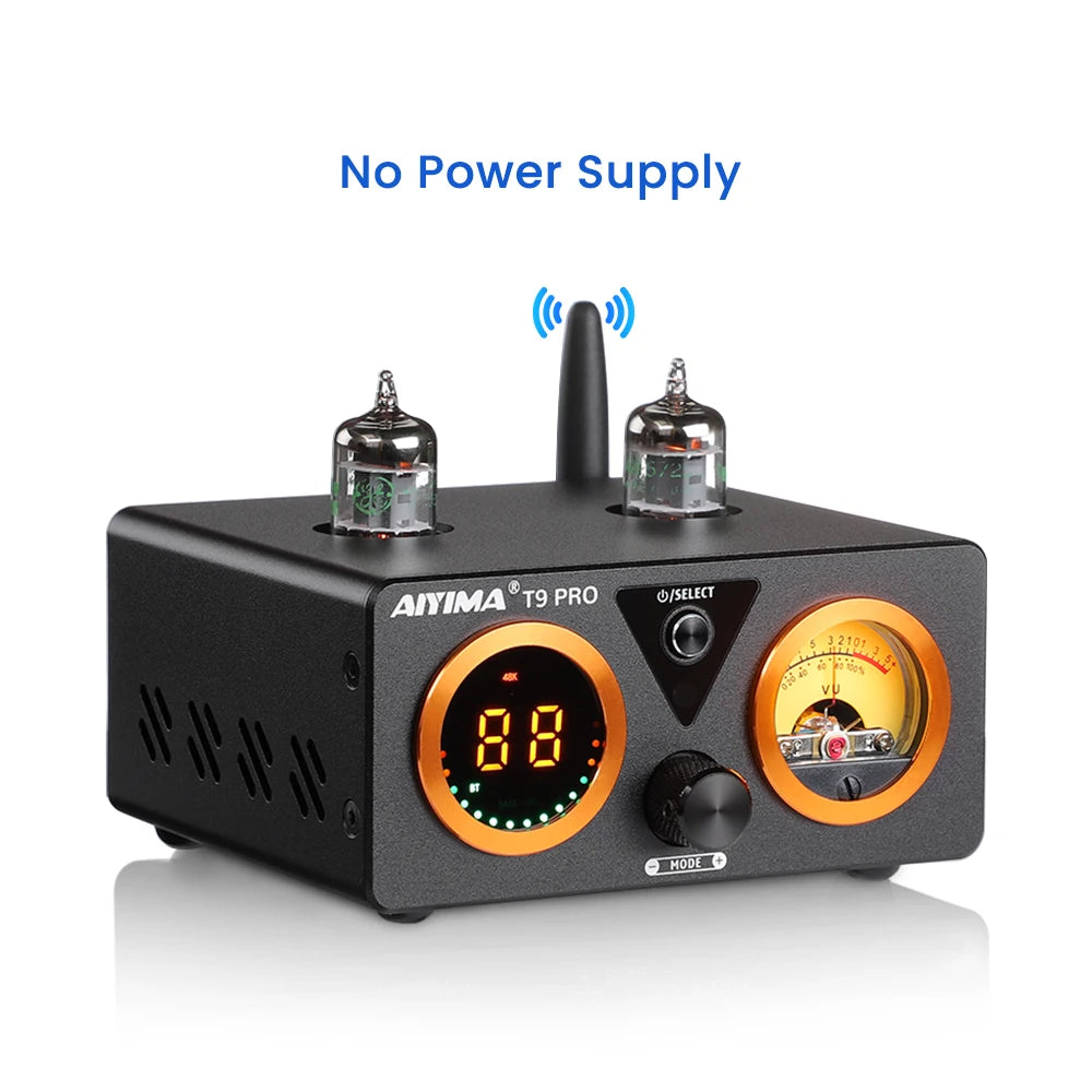 AIYIMA T9 PRO HiFi Bluetooth Tube Amplifier 2x100W