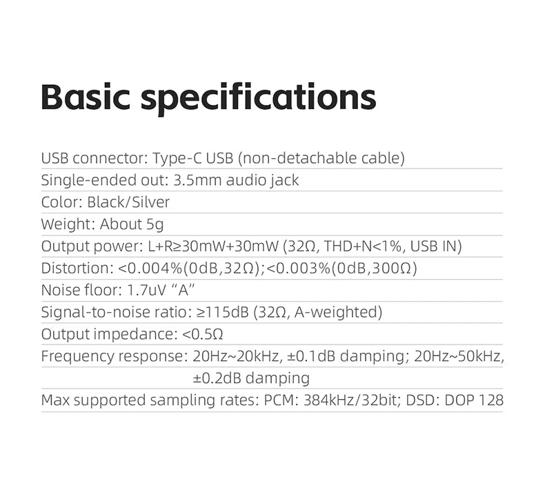 FiiO/JadeAudio JA11 USB Type C to 3.5mm Earphone Amplifier