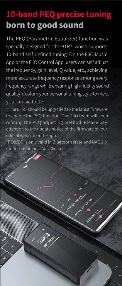 FiiO BTR7 Headphone Bluetooth Amplifier