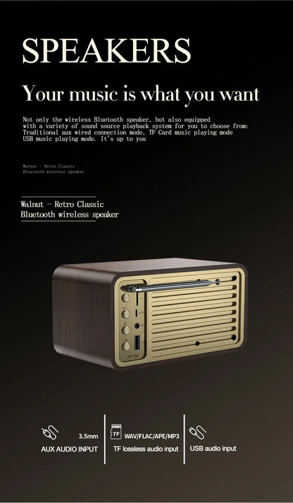 Retro Radio Speaker with Bluetooth