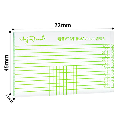 Cartridge Azimuth Alignment Ruler