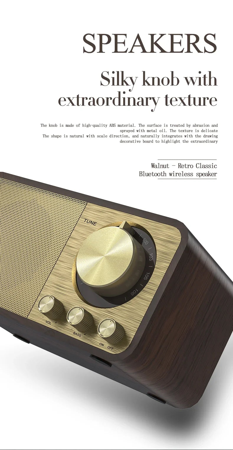 Retro Radio Speaker with Bluetooth