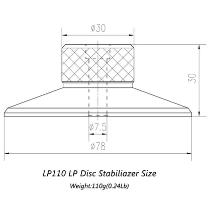 LP Vinyl DISC Stabilizer Vibration Weight Clamp