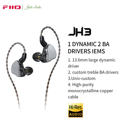 FiiO JH3 Triple Hybrid Driver Earphones