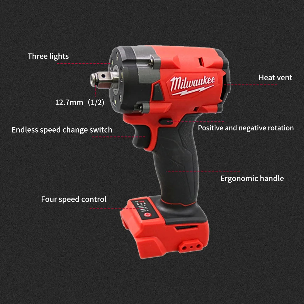 Milwaukee Brushless Cordless Electric Impact Drill 1/2