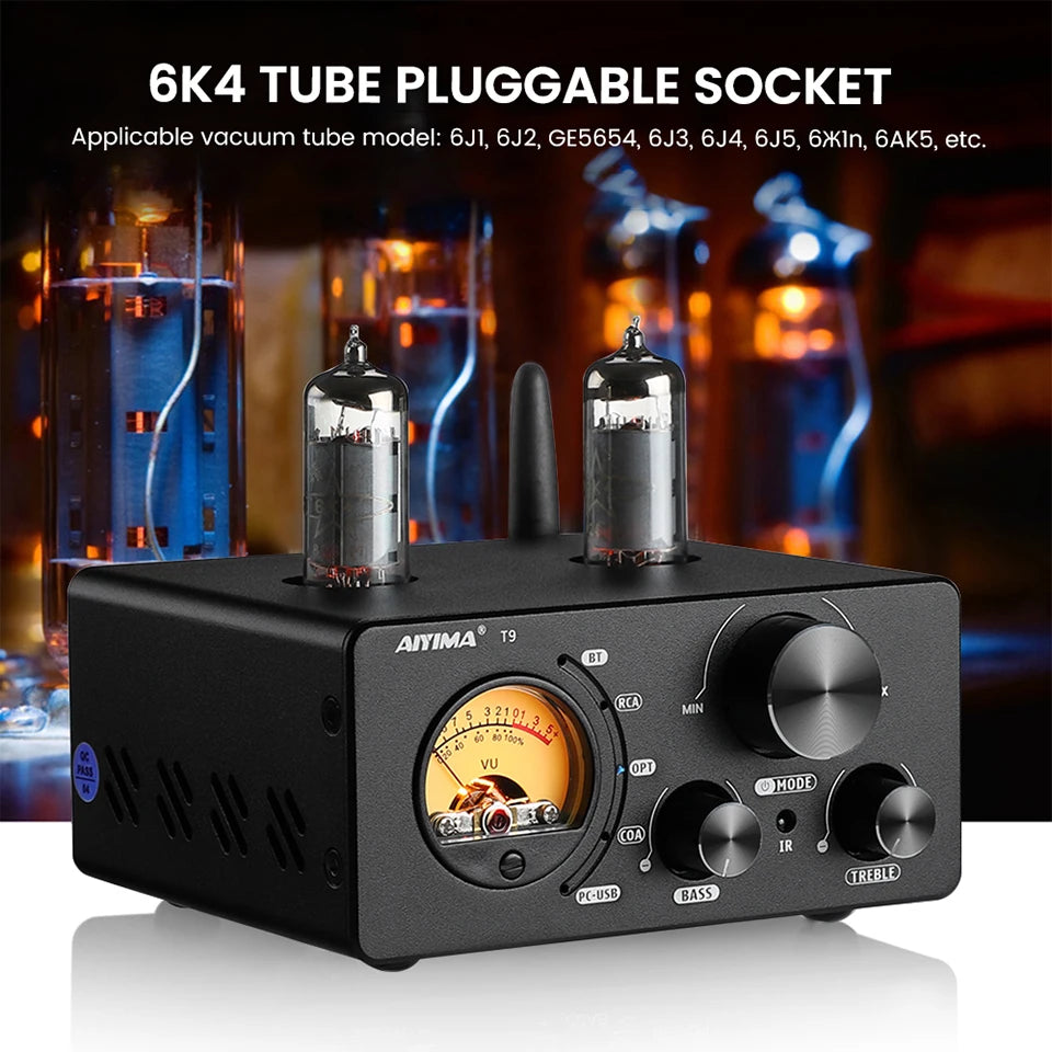 AIYIMA Audio T9 Bluetooth Vacuum Tube Amplifier