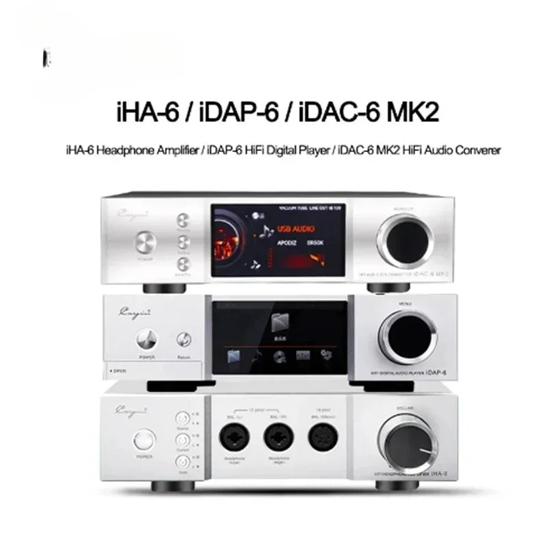 1Set/3PCs Cayin IDAP-6 digital turntable IDAC-6MK2 vacuum tube DAC self-headphone amplifier desktop HiFi hiend player system