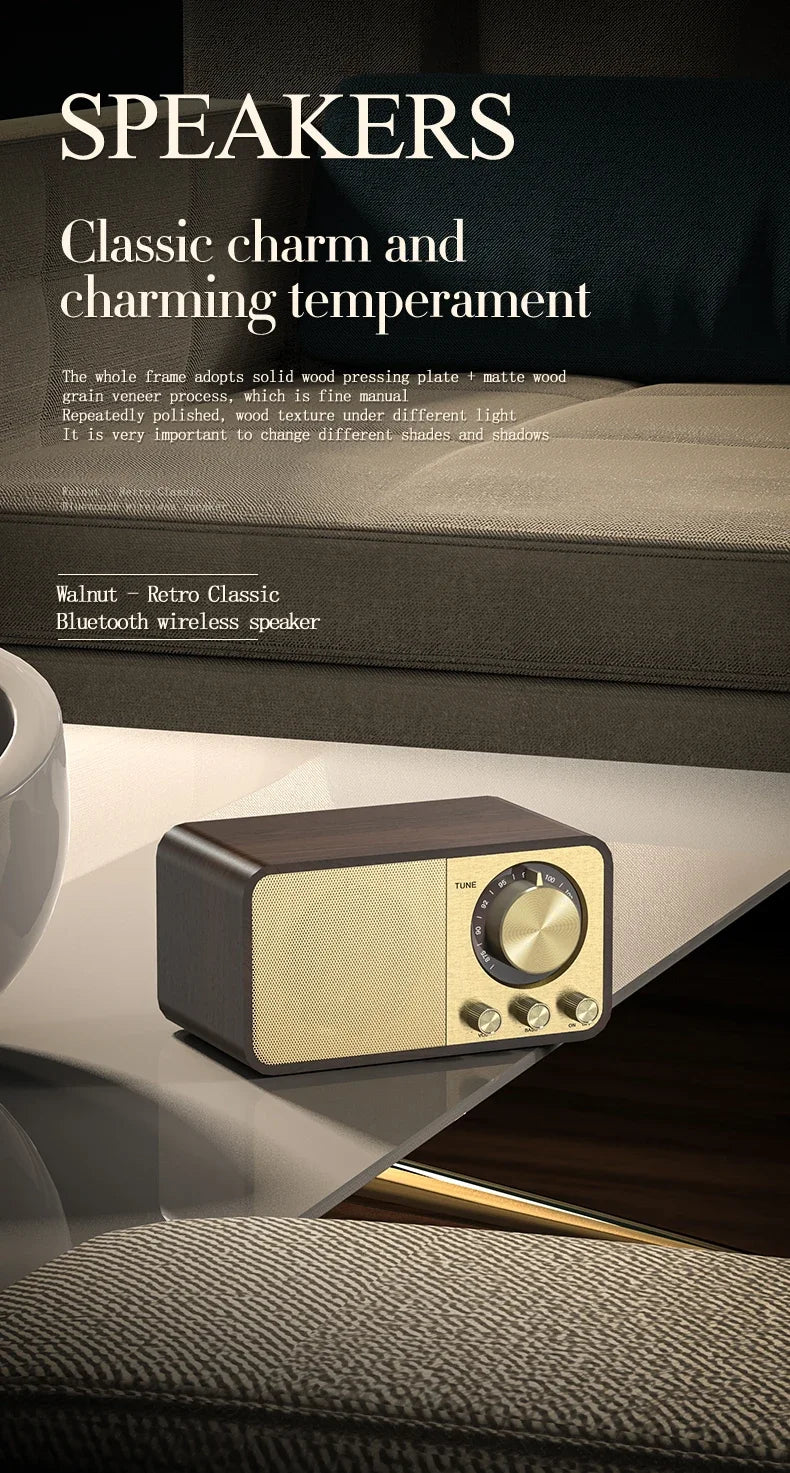 Retro Radio Speaker with Bluetooth