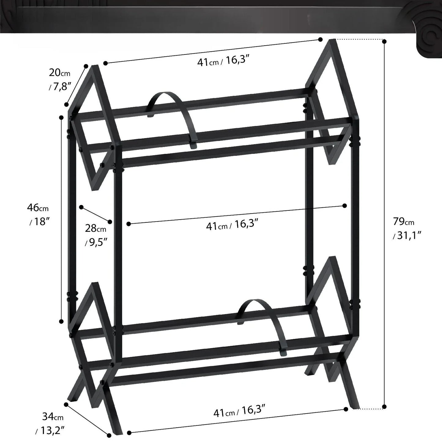 Black Vinyl Record Storage Holder 160-200 LP