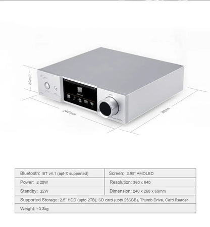 1Set/3PCs Cayin IDAP-6 digital turntable IDAC-6MK2 vacuum tube DAC self-headphone amplifier desktop HiFi hiend player system