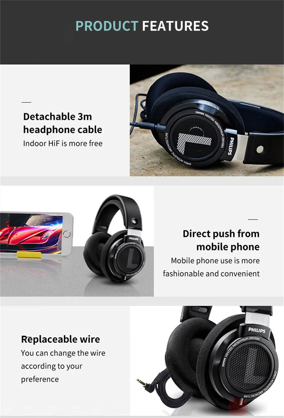 Philips SHP9500 Hi-Fi Headphones