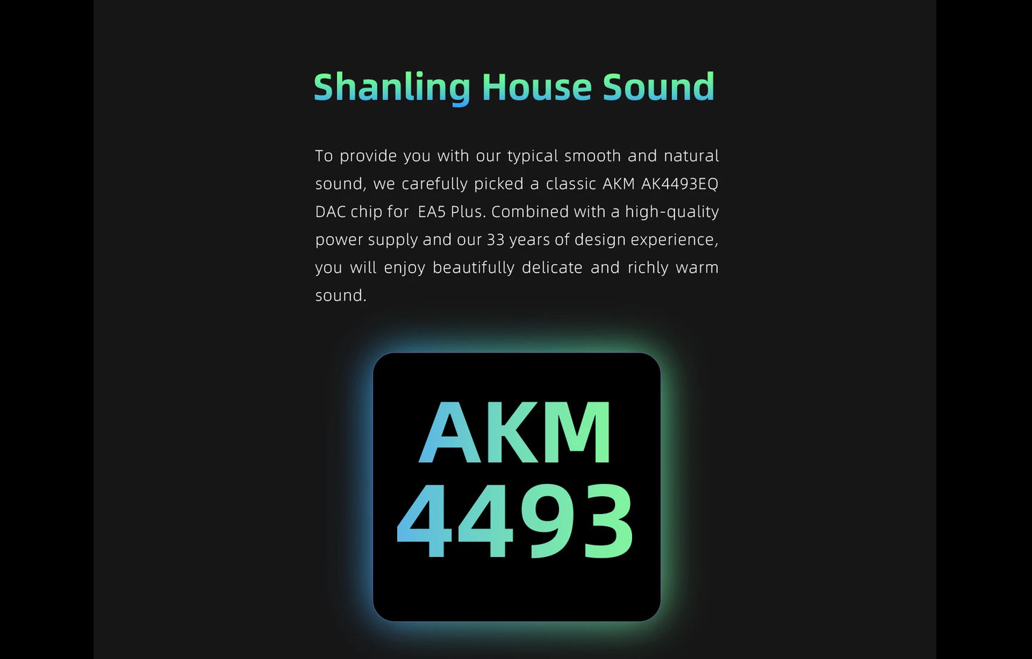 SHANLING EA5 PLUS AKM Hi-Fi Player with DAC and Amplifier