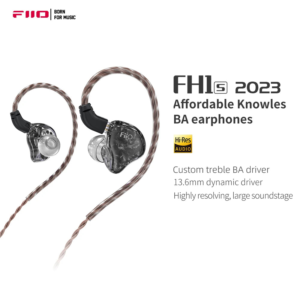 FiiO FH1s HIFI Wired Earbuds