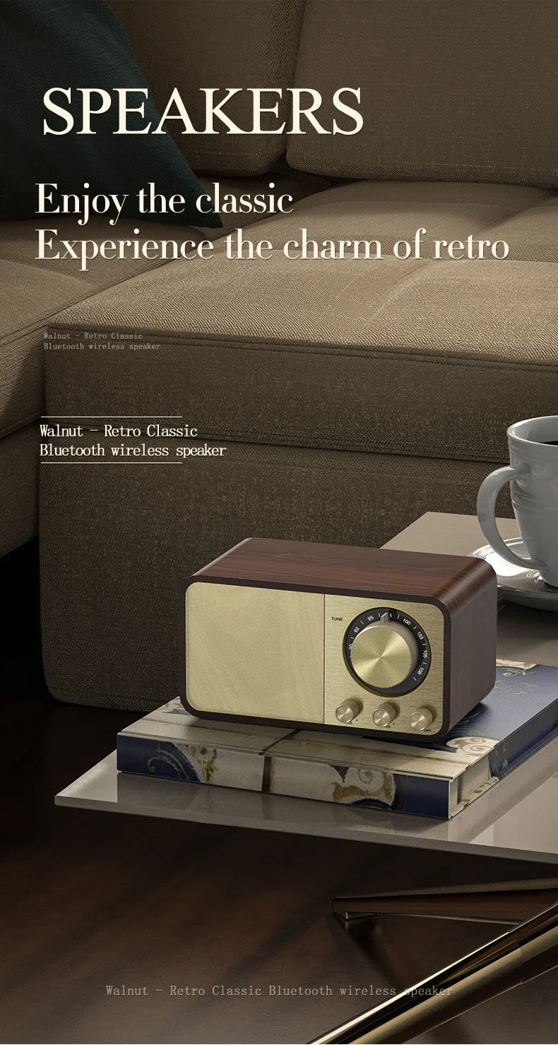 Retro Radio Speaker with Bluetooth