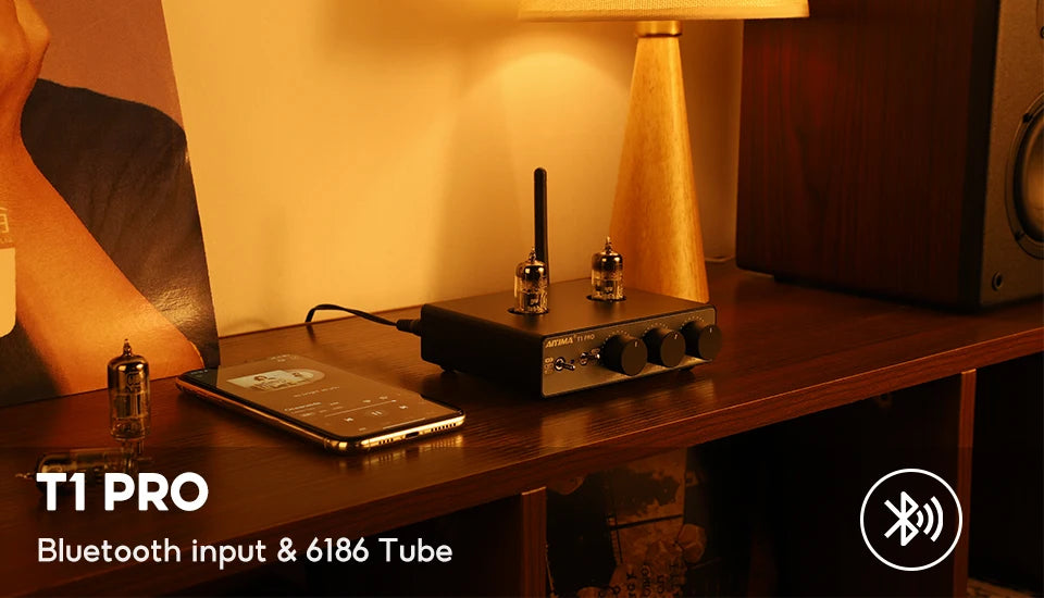 AIYIMA Audio T1 Pro Hi-Fi Bluetooth Tube Preamplifier