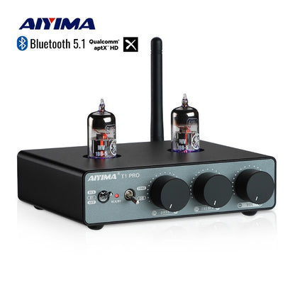 AIYIMA Audio T1 Pro Hi-Fi Bluetooth Tube Preamplifier