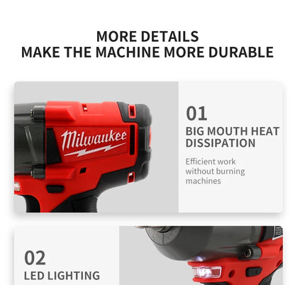 Milwaukee 1300 NM Torque Brushless Electric Impact Wrench 1/2 inch