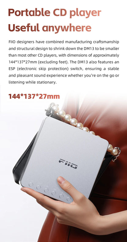 FiiO DM13 Multifunctional Hi-Fi Portable Stereo CD Player