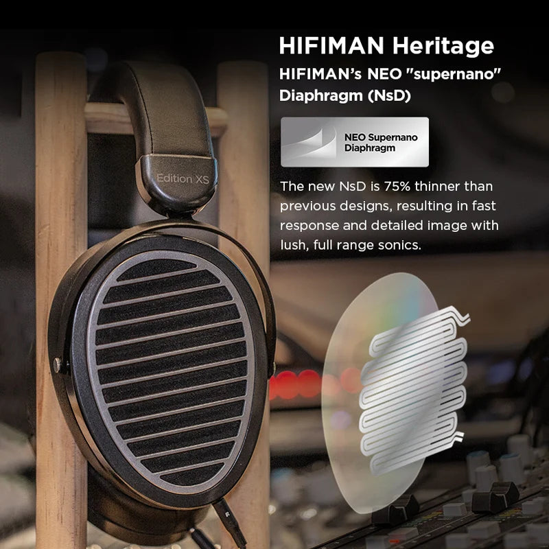 HIFIMAN Edition XS Hi-Fi Planar Magnetic Headphones with Stealth Magnets Design