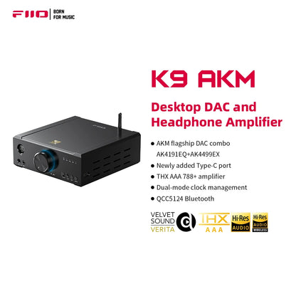 FiiO K9 AKM Desktop DAC and Headphone Amplifier