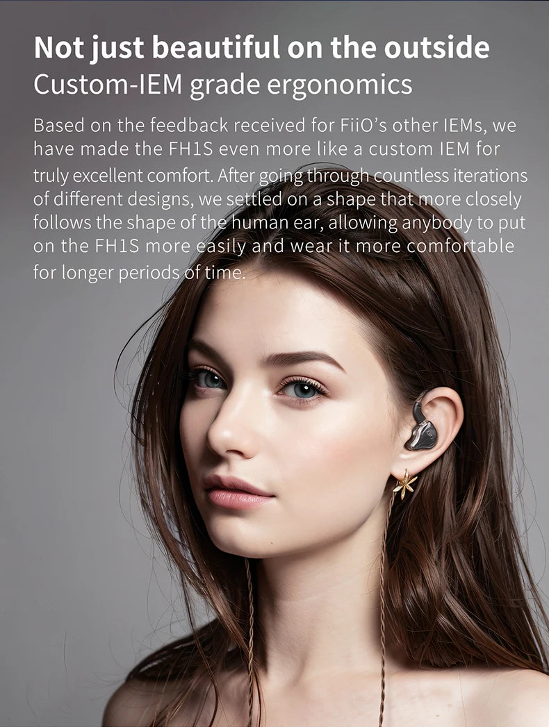 FiiO FH1s HIFI Wired Earbuds