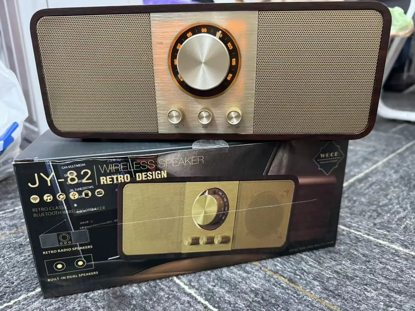 Retro Radio 2 Speakers with Bluetooth