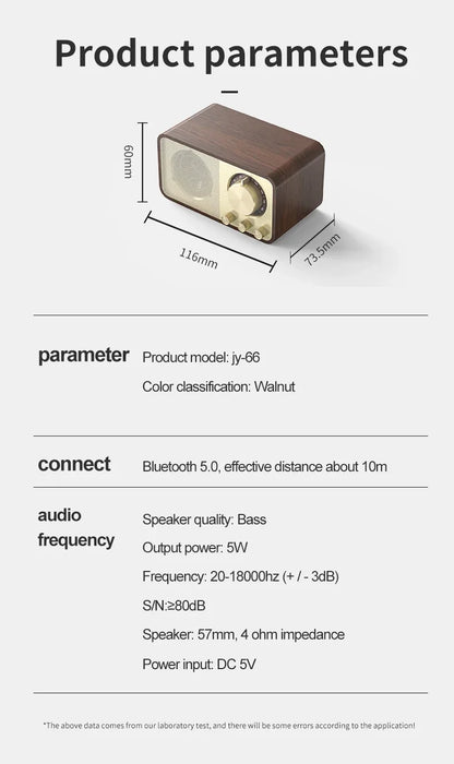 Retro Radio Speaker with Bluetooth