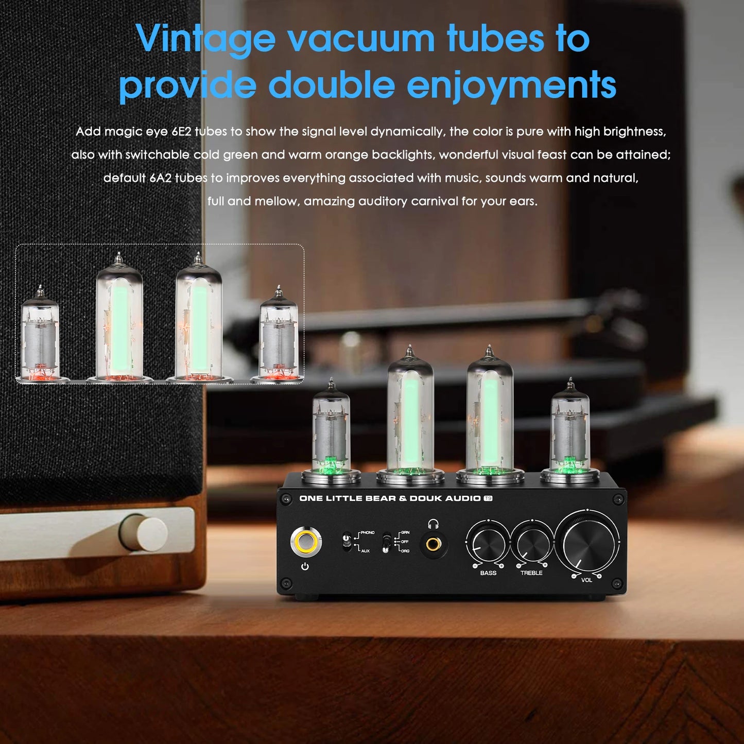 ONE LITTLE BEAR T9 HiFi Vacuum Tube Preamplifier / Headphone Amp