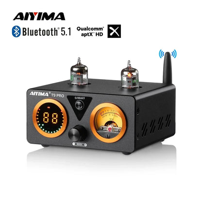 AIYIMA T9 PRO HiFi Bluetooth Tube Amplifier 2x100W